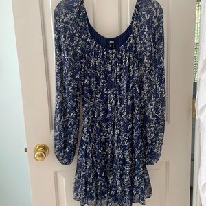 PAIGE Marjoram Blue Flower Dress